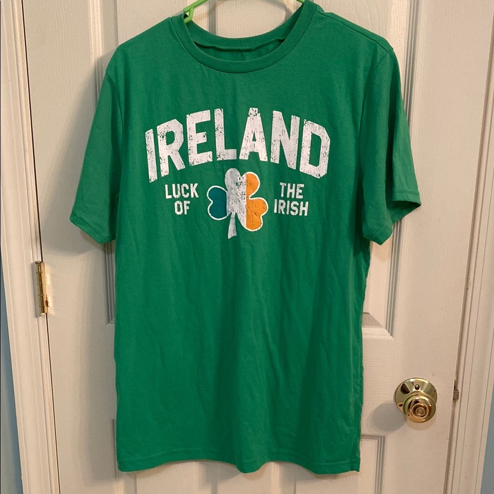 Fifth Sun Green and White Ireland Tee Short Sleeve